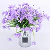 Decoratieve bloemen kunstmatige bloemtak elegant orchidee voor huis bruiloftsfeest decor 7 vorken faux indoor