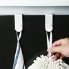 Haczyki 2pcs/4pcs/zestaw wielofunkcyjny darmowe uderzenie płynne haczyk biały japoński styl ABS do domu w kuchni Drzwi łazienki