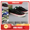 Designer Casual Shoes Sneakers Low Womens Shoe Sports brodé noir Blanc Blanc Green Stripes Walking Mens Classic Green Designer Red 1977s 36-45