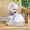 Abbigliamento per cani abito da pet costume piccoli abiti abiti per gatti solo abbigliamento margherite ragazze cani 6xde