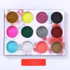 12pieces Per Box Mixed Colorful Sequins Filler For Silicon Mold Shell Chips Candy Paper Letter Sequins Nail Art Jewelry Making