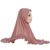 Etnische kleding Ramadan vrouwen moslim instant hijab gebed islamitische amira een stuk sjaals sjaals trek op headwrap tulband burqa femme hoofdband