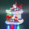 Sneakers per bambini Scarpe casual ragazzi Runner Girls Trendy Blue Red Shoes Basse 22-36 X7T4#