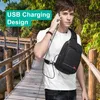 Eurcool multifonction hommes Sac à poitrine pour 9.7 USB Sac à dos sac à main Messenger sacs à bandoulière