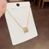 Internet Celebrity Fashion, Temperament, High-end Sense, Micro Inlaid H-letter Necklace, Light , Niche Design, Versatile Collarbone Chain