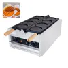 Commerical 4st Korean Coin Waffle Maker 3000W Non-Stick Coating Gold Coin Bread Waffle Making Machine Electric