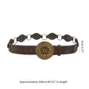 Cintos da cintura Belt gravado disco para cowgirl de cowboy com charme vintage dxaa