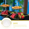 Plates Plastic Storage Drawer Desktop Tray Tea Cup Beverage Serving Rack Home Fruits Menagerie