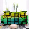 Stol täcker 1/2/3/4 sits soffa omslag 3D digital gamepad geometrisk soffa elastisk funna slipcover vardagsrum l form heminredning