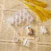 Anzeige 12pcs/Set Clear Plastic Perlen -Lagerbehälter für Schmuckperlen Verpackungsflasche 39 x 55 mm, Rechteck ca. 16x12,2 x 5,5 cm;