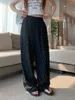 Women's Pants Benuynffy Polka Dot Summer Korean Fashion Loose Wide Leg Trousers Elastic Waist Casual Women With Pockets