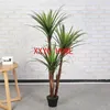 Dekorativa blommor 150 cm plast Dracaena stort träd tropiska konstgjorda falska klorofytumväxter gröna palmblad för hemma inomhusfest