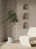 Fiori decorativi retrò schefflera elegantissima pavimento bonsai pianta interno interno soggiorno decorazione finti alberi