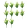 Decorative Flowers Outdoor Plant Realistic Artificial Ferns Branches For Indoor Garden Decor Set Of 10 Uv Resistant Plastic Faux Green