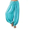 Active Pants Wide Leg Yoga Women Big Size 5xl Solid Color Casual Loose