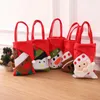 Presentförpackning godispåsar med handtag jul inpackning behandla barn festväska xmas dekoration lätt att använda