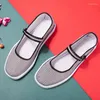 أحذية غير رسمية حجم 34-40 امرأة مسطحة الربيع الخريف أنثى القماش Zapatos Mujer السميكة Leopord Mary Chaussure