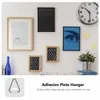 Dekorativa plattor Bild Frame Wall Hook Large Plate Hangers Hållaren Lim Holder Display Decor