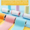 Papier 9 Rolls Couleur thermique Selfadhesive Paper Papier Thermal Papier Étiquette Papier Imprimée Papier pour péripage A6 Papiang Photo Imprimante