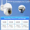 Cameras 8MP 4K HD WiFi IP Camera Outdoor 5MP ICSEE Sécurité sans fil PTZ Camera 1080p AI Détection humaine Accueil CCTV CAMIS IP66 RTSP P2P