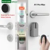 Lock Raykube A1 Pro Max Tuya Bel Smart Electronic Door Lock Set med FOBS/Wireless Keypad/Smart Key Smart Life/Tuya App Remote Unlock