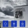 Systeem Inqmega Tuya -camera met zonnepaneel, PIR -bewegingsdetectie, kan afzonderlijk worden geïnstalleerd, Video Surveillance CCTV ondersteunt Alexa