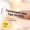 Paper Niimbot D101 Étiquette transparente Impression Papier Clear Imperproof Name Sticker Auto-Adadhesive Sticker Kindergarten Livre crayon