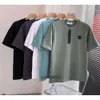 2024 Designer Stone Shirt Island Shirts Brassard Pattern Shorts Summer Polo Bordery Tops Stone Motion Corrente Bhj668