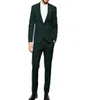 Slim Fit Classic Dark Green Men039S Suit for Wedding 2 Piece Suits Custom Made Groomsmen Tuxedos Men Suits3423802