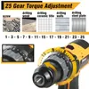 2MM Unress Electric Impact Drill 3 in 1 cordless screwdriver 180nm Torque for Makita1821V Protect Power Tools 240402