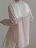 Damenblusen Büro Damen elegant solide volle Ärmel drehen Kragenhemden Schal für Frauen koreanische Freizeitdesignerbluse 2024 Sommer