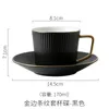 Koppar Saucers Luxury Modern Coffee Cup and Saucer Set Nordic Home Minimalist Te Ceramic Mug Creativity Tazas Mugs Cute