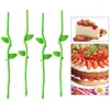 Forks 5pcs pozostawia owoce widelca plastikowy mini kreskówek kreskówek ciasto bento bento akcesoria na lunch dekoracja imprezowa