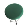 Chair Covers Round Cover Bar Stool Case Solid Color Elastic Seat Home Slipcover Protector