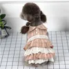 Dog Apparel Spring Autumn Dress Cat Chihuahua Puppy Small Clothes Yorkshire Skirt Maltese Pomeranian Poodle Costume Pet Clothing XS