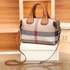 New Luxury Shoulder Bag Hong Kong Purchasing Agent Genuine Leather Plaid Crossbody for Women New High-capacity and High-end Single Hand-held