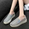 Casual Shoes Women Crystal Summer Loafers Shallow Flats Dress 2024 Fashion Walking Running Cozy Femme Zapatos