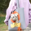 Кошачьи перевозчики собака для маленьких собак сумка для кошелька питомец может показать кошек из портативного холста милая ходьба
