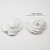 Kwiaty dekoracyjne 7pcs sztuczne głowice róży, w tym 6pc z brokatem i 1PCS Diamond Immortal DIY Polec