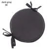 Pillow 30-38cm Outdoor Round Solid Color Tie-on Seat Chair Pads Kitchen Office Dining Sofa Car