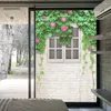 Window Stickers Film Privacy Morning Glory Non Adhesive Glass Sticker Sun Protection Heat Control for HomeDecor