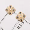 Fashion V Letter Studs Brincos de grife clássico de mulheres de estilo multi-estilo Womens Brincos pendentes de jóias de jóias de cristal acessórios