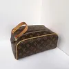 King size toalettartikar väska män extra stora tvättväskor lyxiga designers utgör kosmetisk toalettpåse kvinnor skönhet makeup fodral pochette accessoires dubbla zippy satser