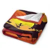 Cobertores Hakuna Matata cobertor de flanela quente e quente Tampa de arremesso para dormir Picnic Travel Home sofá