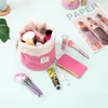 Opbergtassen Make -uptas Drawstring Handige flanelette cilinder Travel Desktop Cosmetica Organisator Home Decoratie Bloempot