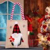 Storage Bags Burlap Christmas Tote Bag Women's Shoulder Santa Claus Customizable Handbag Kids Birthday Party Treat Goodie