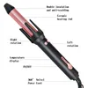 Automatic anti-scald wet and dry curling appliances inner buckle big wave spiral electric hair wand curling wand