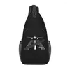 Rucksack Casual Phonetic Alphabet Pilot Flugzeug Crossbody Sling Aviation Flugzeug Kämpfer Schulter Chestsbeutel zum Fahrradfahren