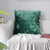 Poduszka miękkie pokrowce zielone niebieskie kość słoniowa czarny szary lód pluszowy solidny pokrywa frędzlone domowe domowe 50 x 50 cm na sofę krzesło do łóżka