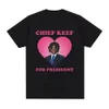 J'adore le chef Keef Print T-shirt Trend Men Femmes Coton Hip Hop Tshirt Surdimension